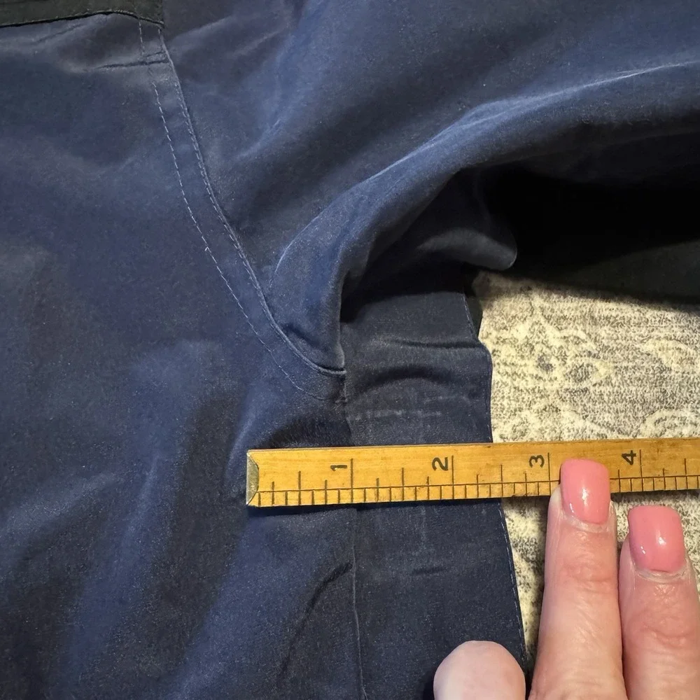 Vtg 1990s The North Face Goretex Navy Blue/Black Rain Jacket - Men's XL READ*‎